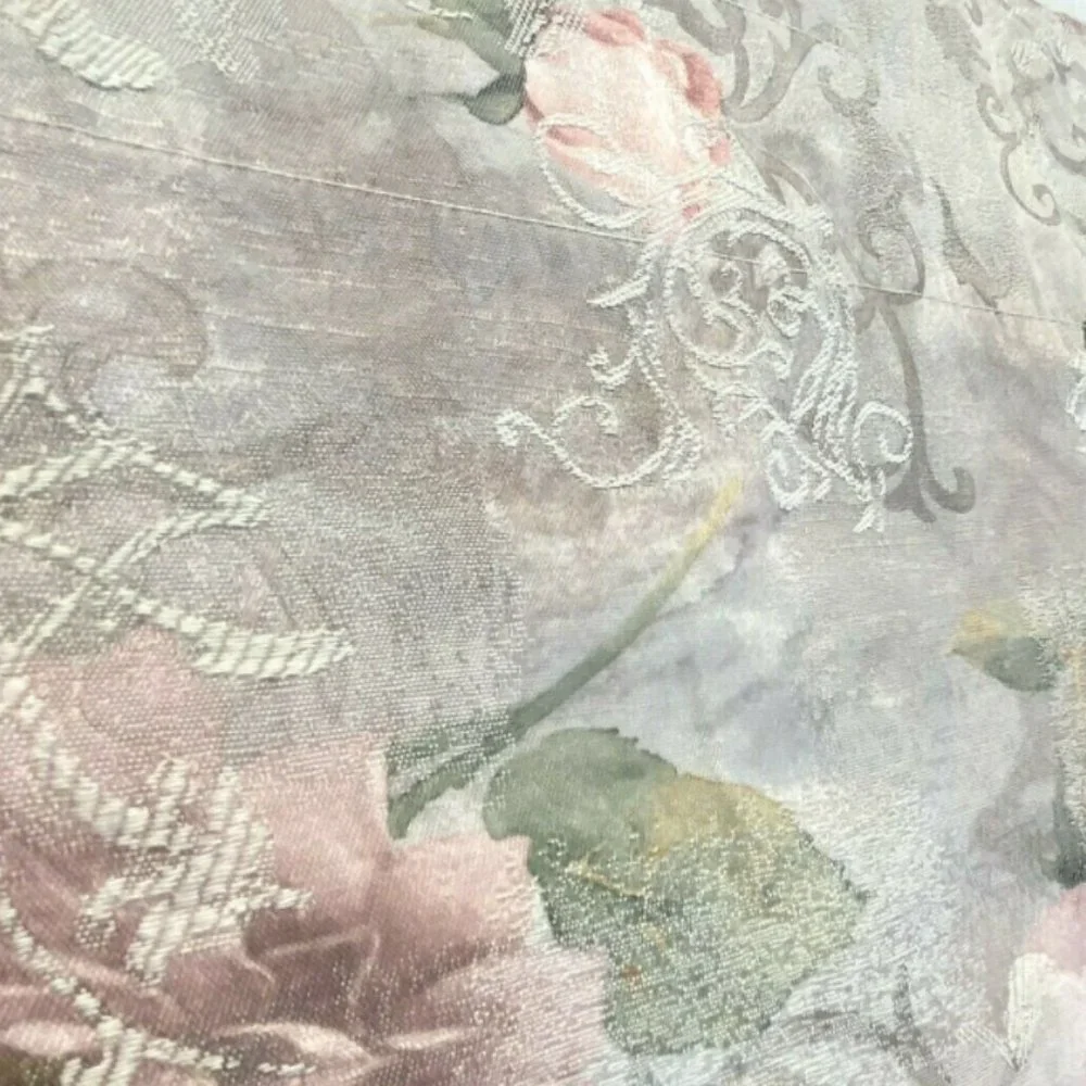 Vintage 90s Luxury Wide Valance Curtain Floral